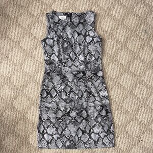 Monochrome Snakeskin Dress